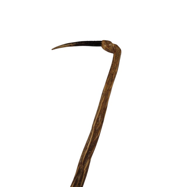 1970s Ironwood Walking Stick For Sale - Image 5 of 12