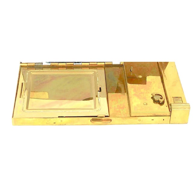 1940s Circa 1940 Volupte Gold Complete Compact Music Box Novelty Bag For Sale - Image 5 of 5
