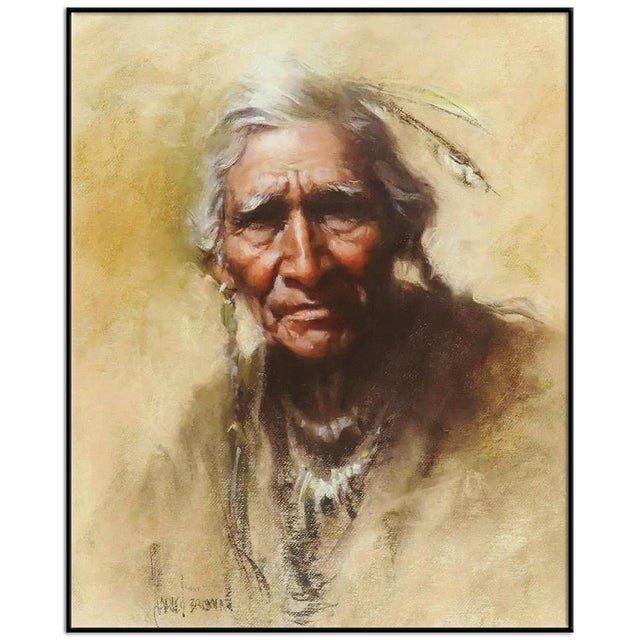 Message us to inquire about custom framing options! (Included for free with every purchase) The artwork here, "Wolf", is a...