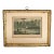 1850s Antique Engraving River Bird Hunting Scene Etching Gilded Frame For Sale
