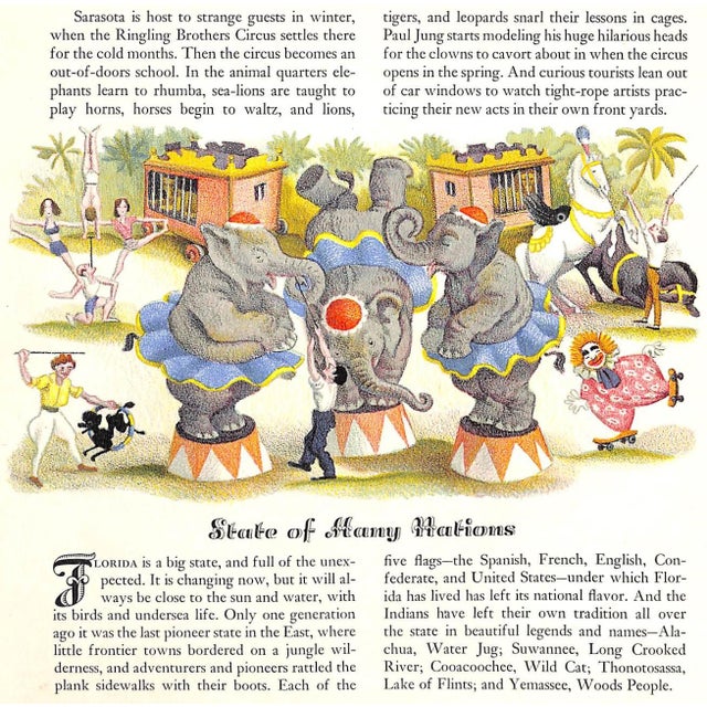 "The Story of Florida" 1947 McNeer, May [Text By] For Sale - Image 4 of 12