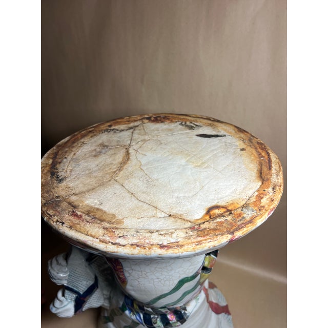 Late 20th Century West Coast Style Post Modern Studio Ceramic Vessels Pair For Sale - Image 11 of 12