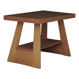 Dutch Oak Side Table, 1950s For Sale