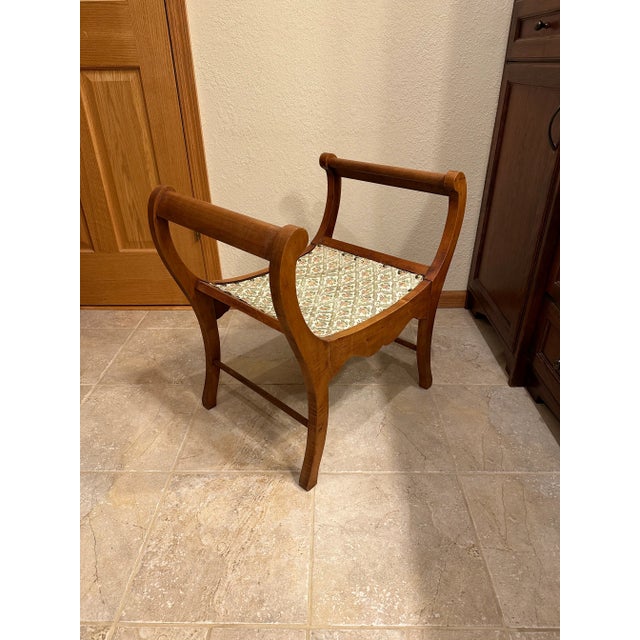 Antique Victorian Bustle Chair Maple For Sale - Image 11 of 12