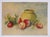 Paper Early 20th Century Still Life With Apples Watercolor Painting For Sale - Image 7 of 8