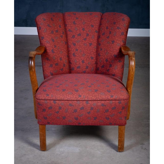 Lounge Chair attributed to Viggo Boesen, 1950s For Sale - Image 4 of 10