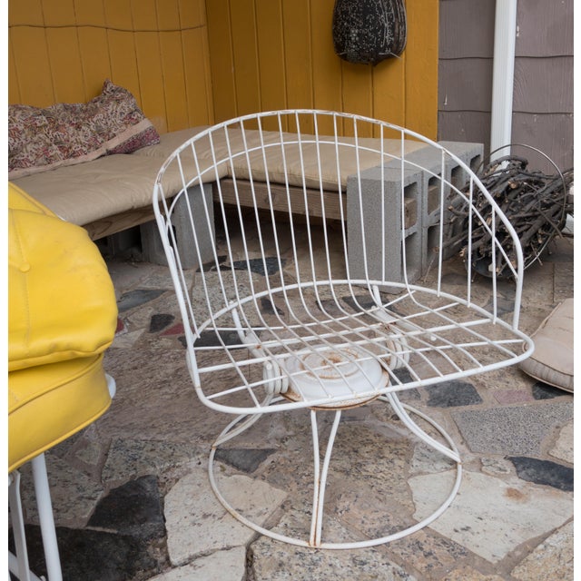 1970s Vintage Homecrest Yellow Patio Furniture Set Set of 3 Chairish
