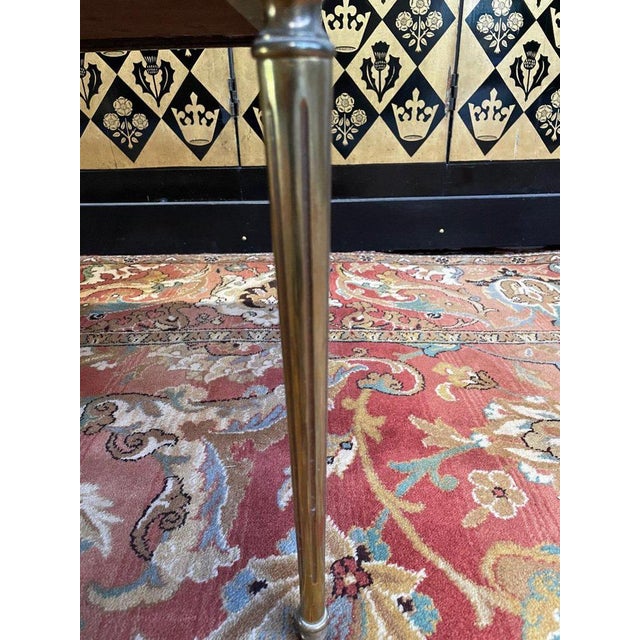 Louis Xvi Style Coffee Table in Brass and Marble For Sale - Image 5 of 9