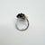 2020s Estate Chanel Agate, Onyx and Diamond Camelia Ring in 18k White Gold, Size 6.75 For Sale - Image 5 of 8