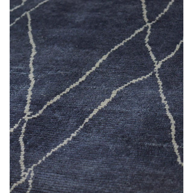 Moroccan Handwoven Moroccan Inspired Wool Rug For Sale - Image 3 of 7