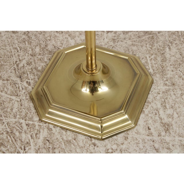 Brass 1980s Mid Century Modern Adjustable Brass Floor Lamp For Sale - Image 8 of 16