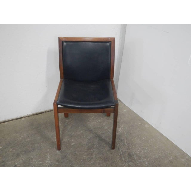 Black Leatherette Chair, 1980s For Sale - Image 10 of 10