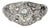 Antique Platinum Ring With Old European-Cut Center & Diamond Accents - Size 5.75 For Sale