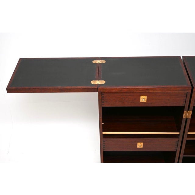 Mid-Century Modern Vintage Danish Captains Bar attributed to Reno Wahl Iversen for Dyrlund, 1960s For Sale - Image 3 of 11
