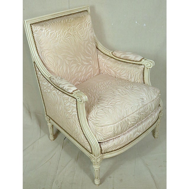 Louis XVI Style Bergeres, a Pair For Sale - Image 13 of 14
