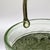 1930s Art Deco Green Uranium Glass Ice Bucket With Silver Overlay & Chrome Tongs - 2 Piece Set For Sale - Image 10 of 14