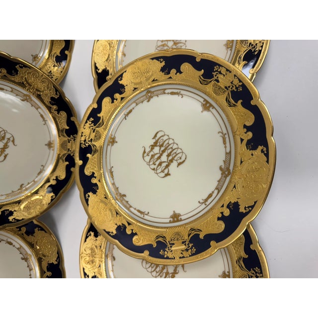 Late 19th Century Dresden Gold Gilded Plates - Set of 6 For Sale - Image 9 of 12