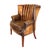 Art Deco Art Deco Leather Channel-Back Club Chair, English, Ca. 1940 For Sale - Image 3 of 10