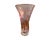 Vintage Postmodern Blown Twisted Pink Glass Vase 1980s Art Deco For Sale In Palm Springs - Image 6 of 6