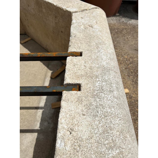 French Country Le Louvre Carved Limestone Center Fountain From the South of France For Sale - Image 3 of 16