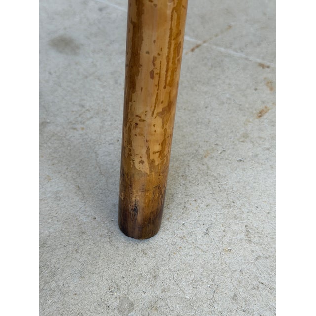 Antique Restored English Victorian Bamboo Side Table For Sale In Naples, FL - Image 6 of 12