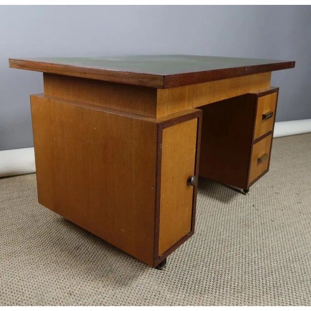 Wood Art Deco Desk, 1960s For Sale - Image 7 of 13