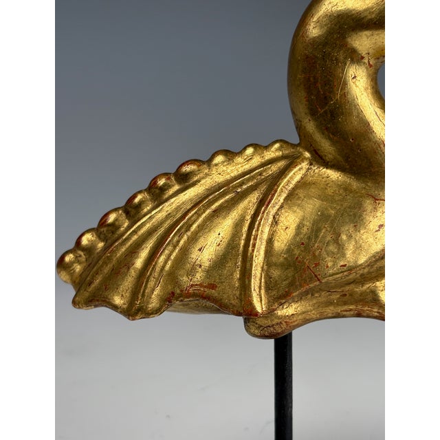 An Antique Giltwood ‘Mythical Duck’ Sculpture | Folk Art Curio An enchanting and highly stylized antique giltwood...