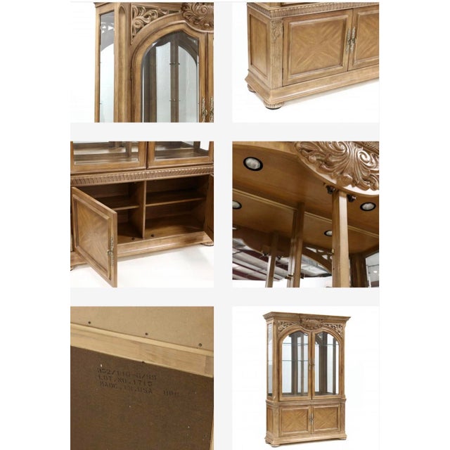 French Provincial Bernhardt China Hutch For Sale - Image 3 of 12