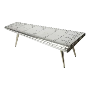 Midway Aviator Coffee Table, Silver