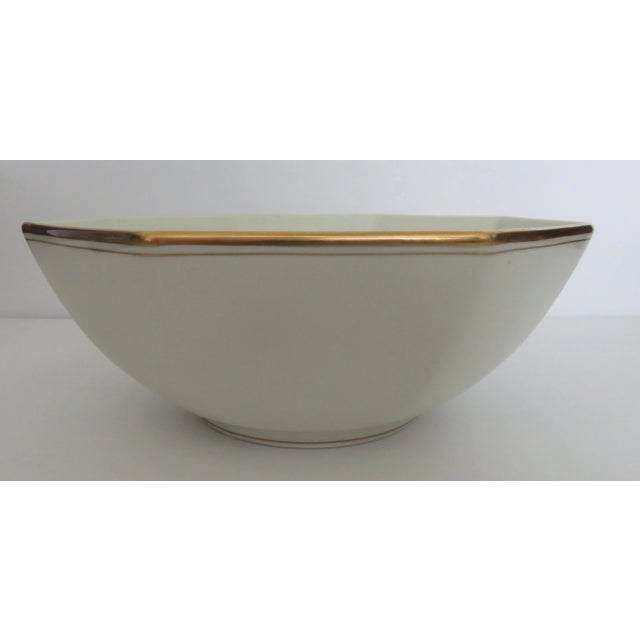 Fitz & Floyd Palais Buff w/ Gold Border 7" Octagonal Serving Bowl 1977 VTG Excellent like new vintage condition. No...