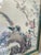 A coordinating pair of vintage Chinoiserie style landscape scenes featuring birds, flowers, and rocky landscape. Each...