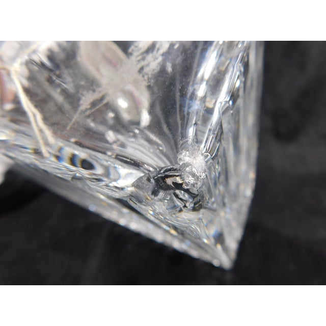 Glass 1960s Unmarked Heavy Crystal Liquor Decanter For Sale - Image 7 of 7