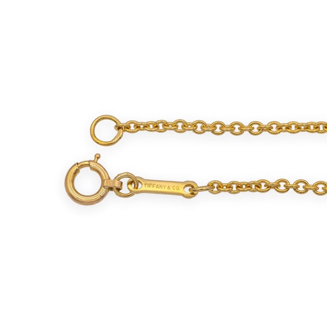 Tiffany & Co Elsa Peretti Rare Vintage Amber Pendant Necklace 18k Ylw Gold 24" For Sale In New York - Image 6 of 8