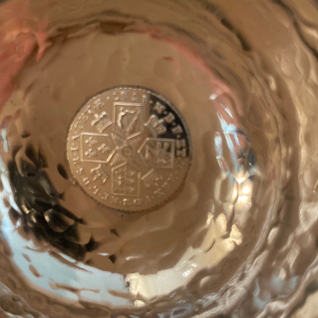 Barker Ellis 1787 King George III Shilling Hammered Silverplate Lidded Pitcher - Menorah England Mark For Sale In Los Angeles - Image 6 of 10