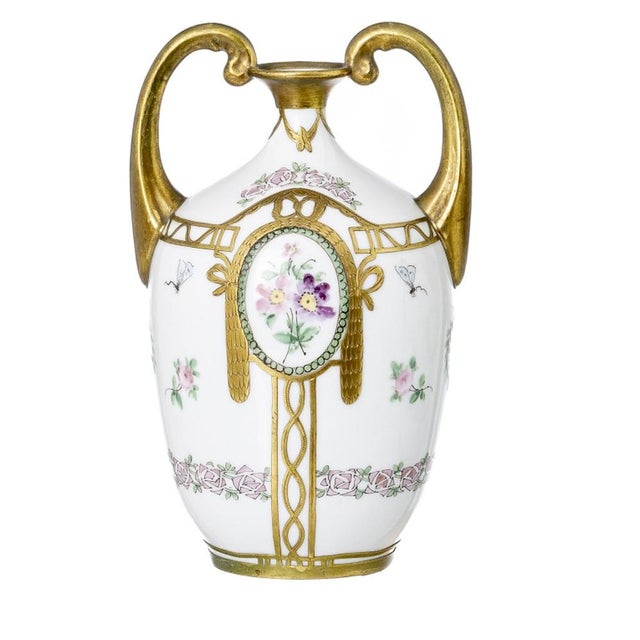 19th Century Porcelain Vases, Set of 2 For Sale - Image 3 of 8