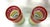 Mid 20th Century Summery Set of Colorful Striped Glasses For Sale - Image 5 of 5