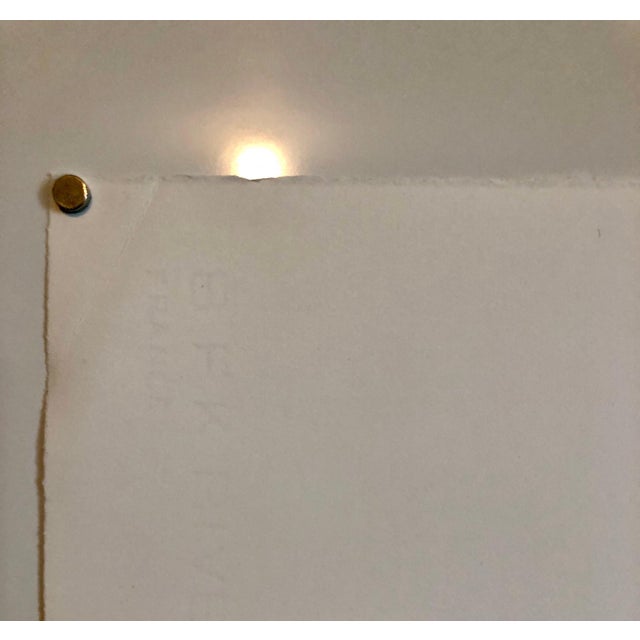 Michael Gross, Michael Gross Israeli Minimalist Conceptual Art, Abstract Jerusalem Silkscreen, 1977 For Sale - Image 4 of 6