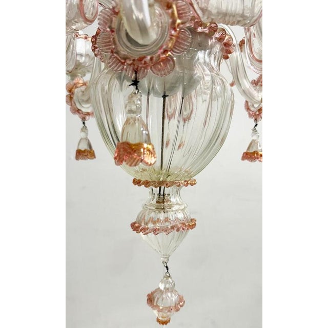 Vintage Chandelier in Murano Glass, 1950s For Sale - Image 8 of 9