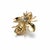 Metal 1990s 14k Yellow Gold Fly Brooch With Diamonds For Sale - Image 7 of 7