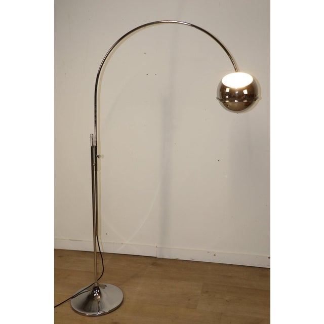 Mid-Century Modern Vintage Space Age Arc Floor Lamp from Gepo, 1970s For Sale - Image 3 of 18