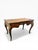 French 1940s Louis XV Style Inlaid Writing Desk With Ormolu Mounts & Marquetry Top (French Style Bureau Plat) For Sale - Image 3 of 18