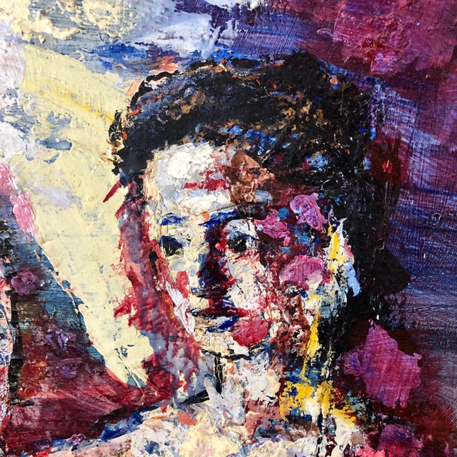 Paint Hank Laventhol, Family Portrait, Large Surrealist Oil Painting Mother, Children, Neo Surrealism, 1958 For Sale - Image 7 of 8