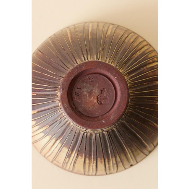 Ceramic Farsta Bowl by Wilhelm Kåge for Gustavsberg, 1940s For Sale - Image 7 of 8