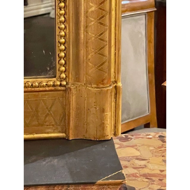 French Louis Phillipe Mirror With X Pattern Frame For Sale - Image 4 of 9