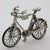 Italian Vintage Italian Handmade Genuine Silver Sport Bicycle Dollhouse Miniature Figurine For Sale - Image 3 of 8
