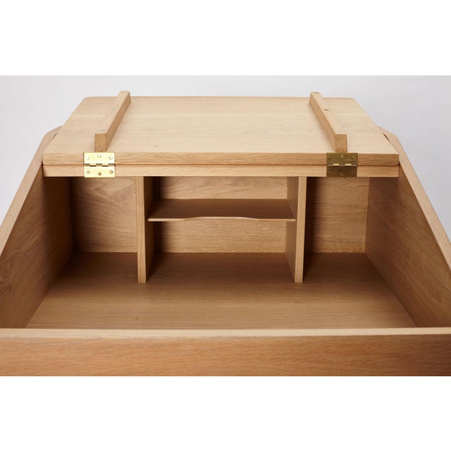 Oak Secretary Desk, Denmark, 1960s For Sale - Image 9 of 17