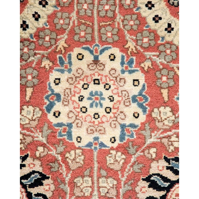 Traditional Mogul, One-of-a-Kind Hand-Knotted Area Rug - Pink, 3' 2" x 8' 10" For Sale - Image 3 of 8