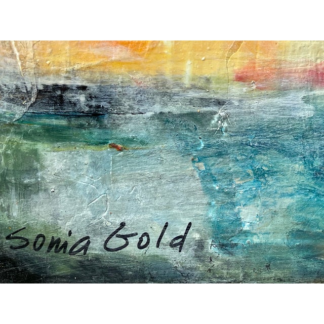 Original Mixed Media Abstract Painting " the Space Between" by Sonia Gold For Sale - Image 10 of 16