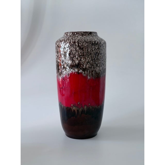 Ceramic Large Model 517-50 Fat Lava Floor Vase from Scheurich Keramik, 1960s For Sale - Image 7 of 7
