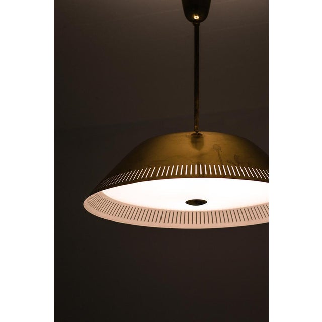 1950s Ceiling Lamp in Brass and Glass from Lisa Johansson-Pape, 1950s For Sale - Image 5 of 10